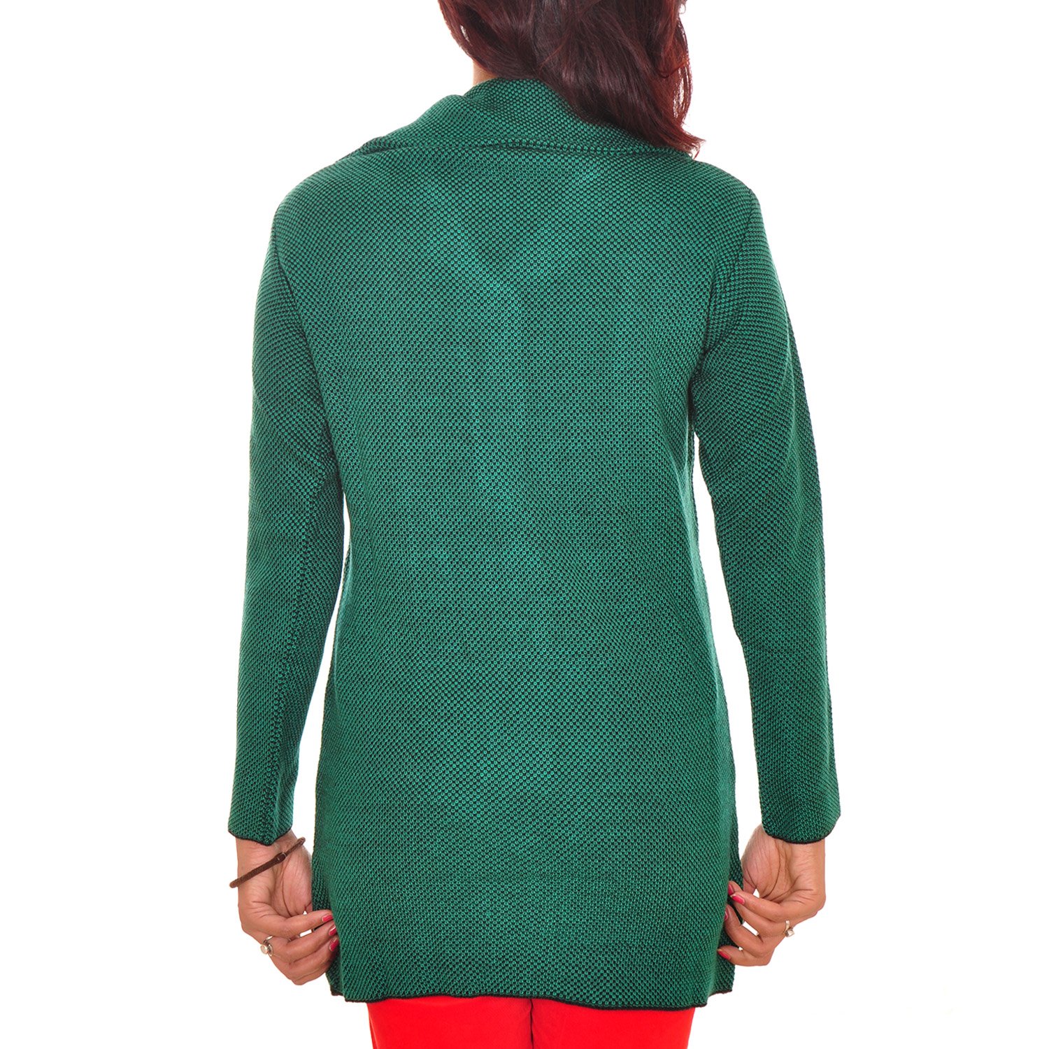 montrex green long coat for women