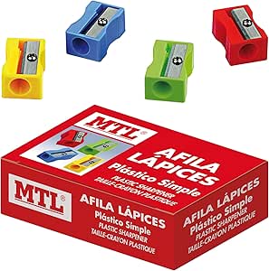 MTL 79567 - Caja afilalápices de plástico, 24 unidades: Amazon.es: Oficina y papelería