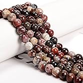 6mm 128pcs Natural Laguna Lace Agate Smooth Round Genuine Real Stone Gemstone DIY Beads for Jewelry Making