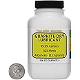 Graphite Dry Lube [C] 99.9% ACS Grade Powder 4 Oz in a Space-Saver Bottle