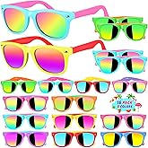 GIFTINBOX 16Pack Neon Kids Sunglasses Bulk Party Favors for Boys & Girls, UV400 Protection, Pool Beach Party Favors, Great Gift for Birthday Party