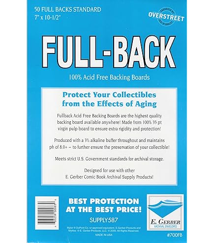 E. Gerber 700M2 50 Mylites2 Current Modern Age 2 Mil Mylar Comic