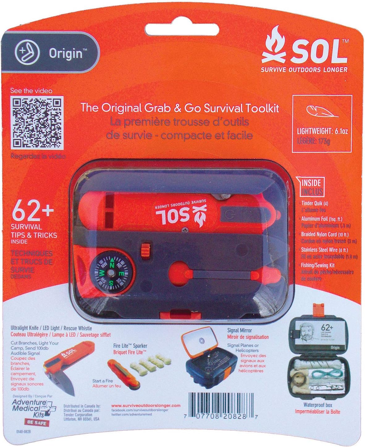 S.O.L. Origin Waterproof Survival Tool Kit : Sports First Aid Kits : Sports & Outdoors