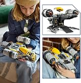LEGO Star Wars 75447 Razor Crest Starship Toy with 4 Minifigures Grogu Kit view 4