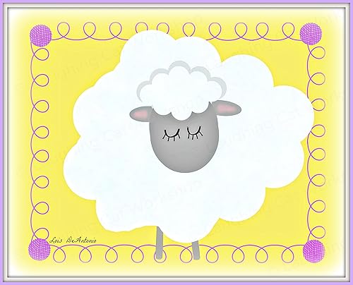 lamb nursery wall art