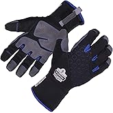 Ergodyne ProFlex 817WP Waterproof Work Gloves, Thermal Insulated, Touchscreen, Reinforced Palms,Black,Small