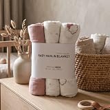 Soarwg Kids Muslin Swaddle Blanket Pack of 3 95 x 100 cm Unisex view 7
