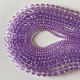 CrzBeadss 780Pcs Briolette Glass Beads for Jewelry Making, 3-10mm Faceted Purple Crystal Glass Beads for Bracelets, Rondelle Crystal Loose Beads Bulk for Crafts Wine Charms Wind Chimes Suncatchers