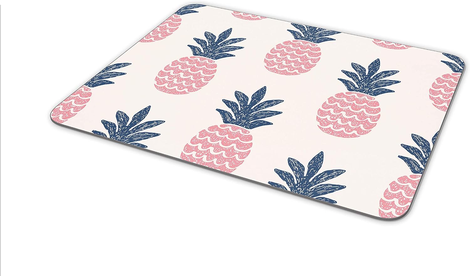 Cute Pineapple Coral Pattern Mouse Mat Pad - His Hers Art Computer #14404, Multicolor, 23.5cm x 19.6cm x 5mm - Image 5