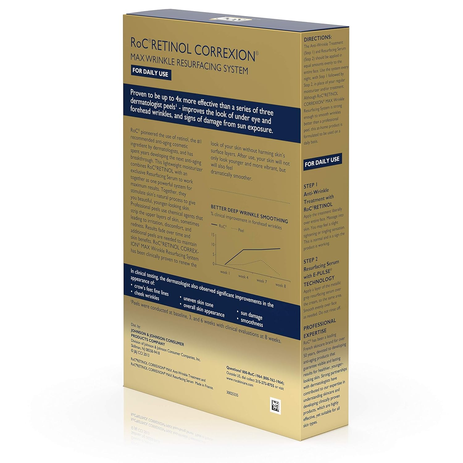 RoC Retinol Correxion Max Wrinkle Resurfacing Anti-Aging Skin Care System with Retinol, Set of 2: Beauty