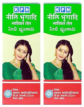 K P N Neelibhringadi Coconut Oil, 450 ml (Pack of 2)