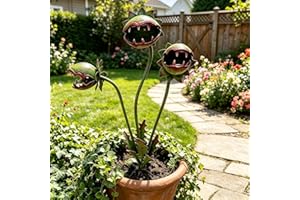 Whimsical Metal Carnivorous Plant Garden Stake Carnivorous Plant Stake Venus Flytrap Monster Plant Sculptur Outdoor Decorativ