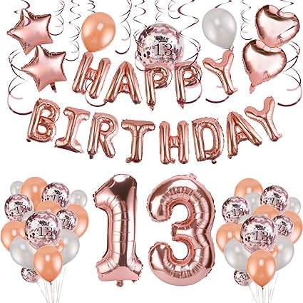 13 year old birthday balloons