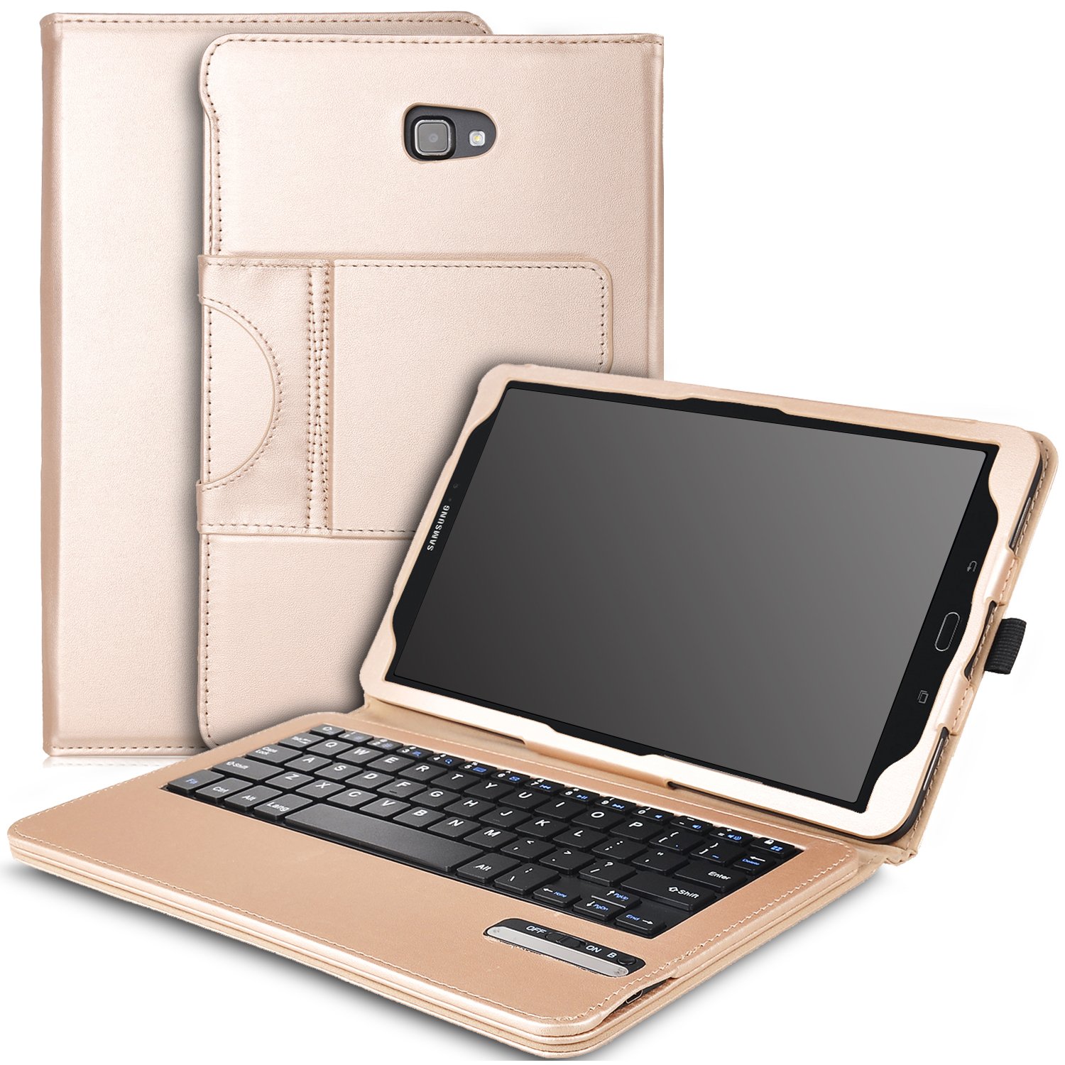 IVSO Keyboard case for Galaxy Tab A 10.1, UltraThin PU