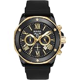 Bulova Men's Marine Star Series A 6-Hand Chronograph Quartz Black Strap Watch, 100M