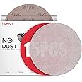 Faoyoon 9 Inch Sanding Disc Drywall Sandpaper, Dust Free Sanding Drywall Sander Pads, 15 Pack 120 Grit