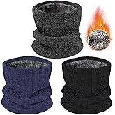 YUHAN PRETTY 3 Pack Winter Neck Warmer & Ski Mask for Men Women Thermal Warm Fleece Face Mask Neck Gaiter Scarf Gift