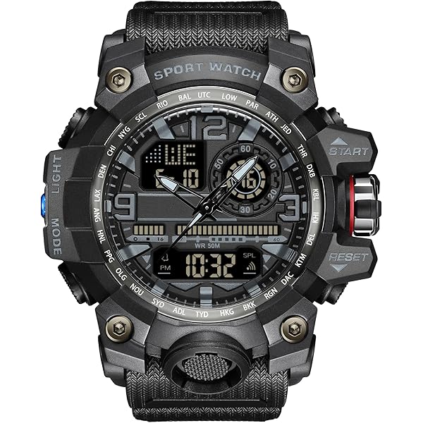 SANDA Mens Digital Wrist Watches Men G Style Waterproof