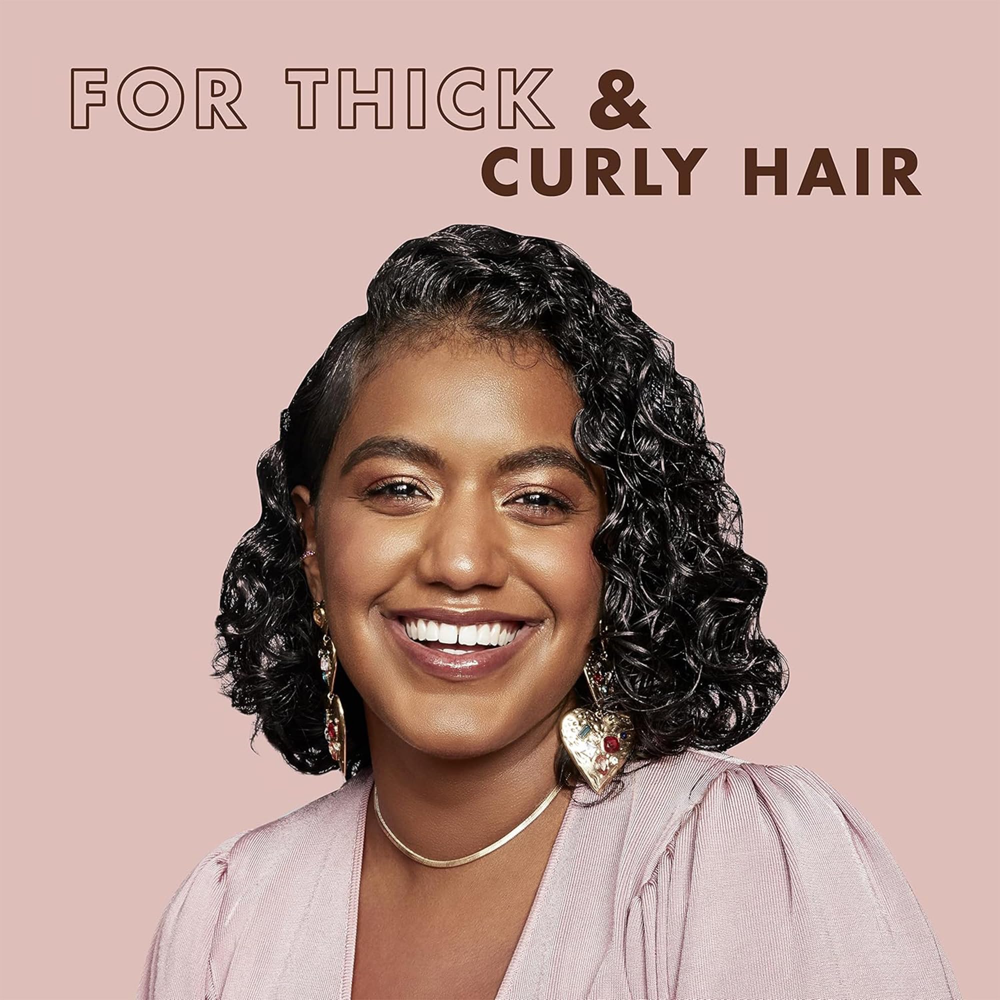 SheaMoisture Coconut & Hibiscus Curl & Shine Shampoo & Conditioner + Curl Enhancing Smoothie for Bouncy Curls, Frizz Control