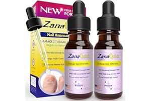 ZanaQuick Extra Strength Toenail & Fingernail Repair Drops – Nail Care Renewal for Thick, Damaged & Discolored Nails – 2 Pack