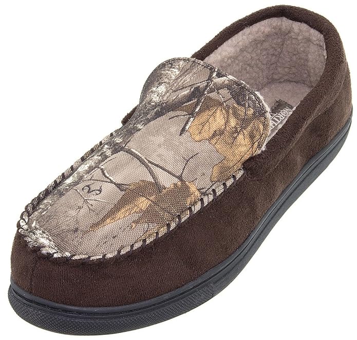 Northern Trail Brown Camo Moccasin Slippers for Men Review
