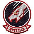 Top Gun Maverick Badge Patch Classic Pilot Falcon Embroidered Iron On