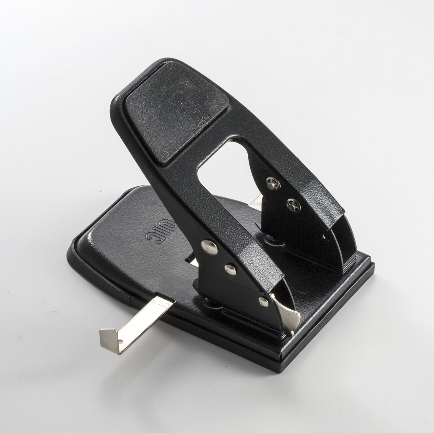 Officemate Heavy Duty 2-Hole Punch, Padded Handle, Black, 50-Sheet Capacity (90082), Model Number: OIC90082 : Manual Multi Hole Paper Punches : Office Products