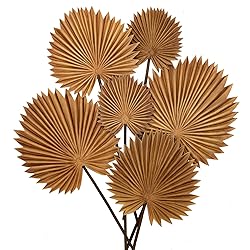 DILATATA Pu Foam Brown Artificial Palm Leaves Faux