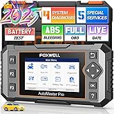 2026 FOXWELL NT614 Elite OBD2 Scanner with 5 Resets ABS Bleeding, SAS Calibration, Oil, EPB, Throttle, Upgrade of NT604 Code Reader Scan Tools, ABS SRS Engine Transmission Battery Test Car Scanner