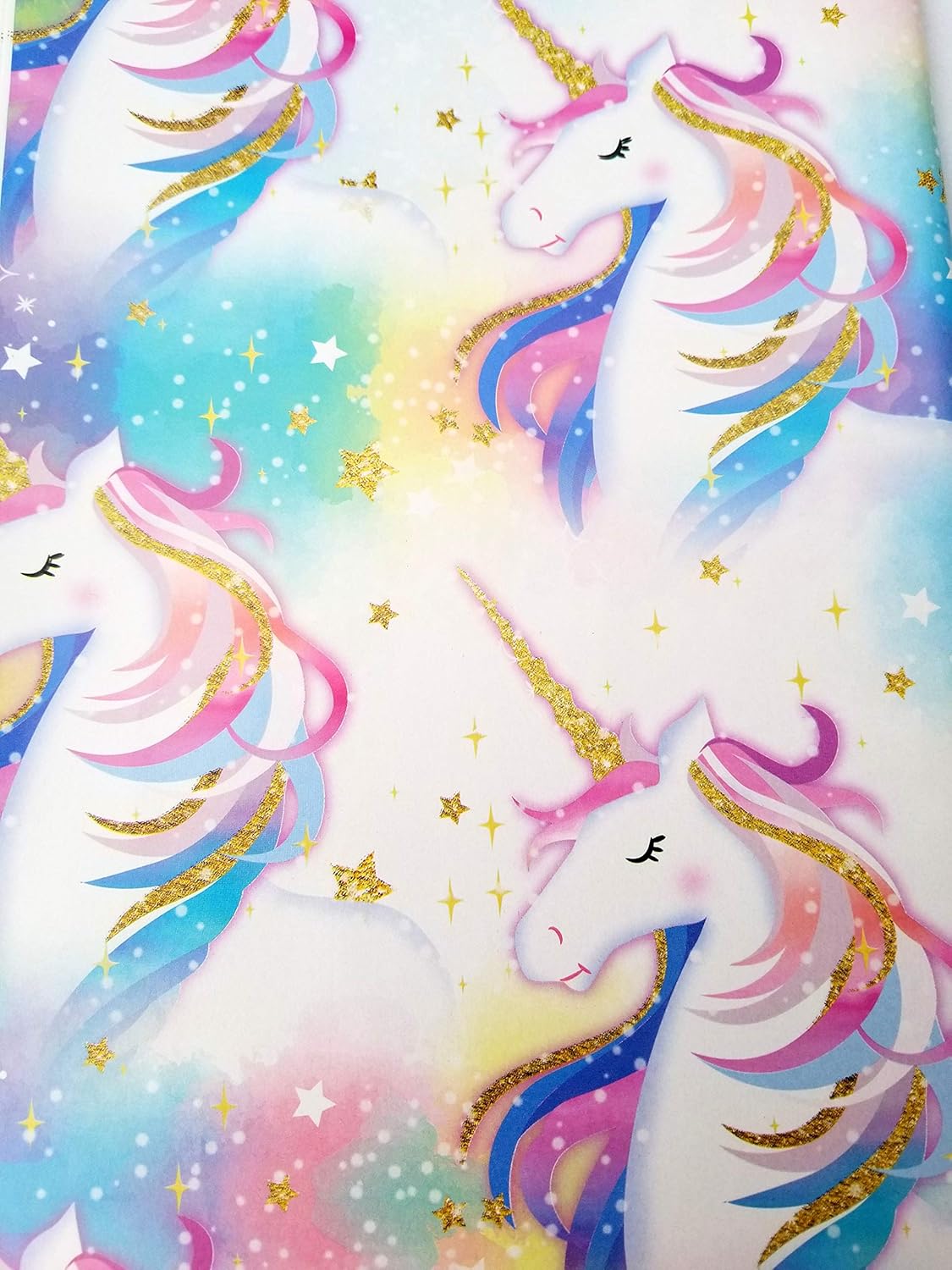 Unicorn Magic Gold Rainbow Wrapping Wrap Paper 2Sheets