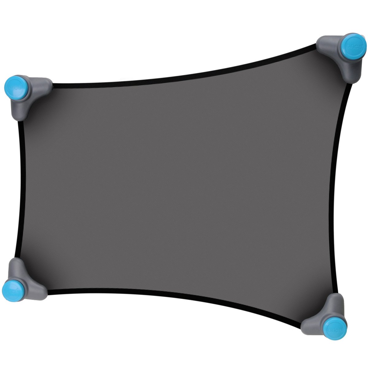 Munchkin Stretch-to-Fit Car Window Sun Shade, Provides Maximum UVA UVB Protection, Push-lock Suction for Superior Grip, Stretchy for Custom Fit, Black