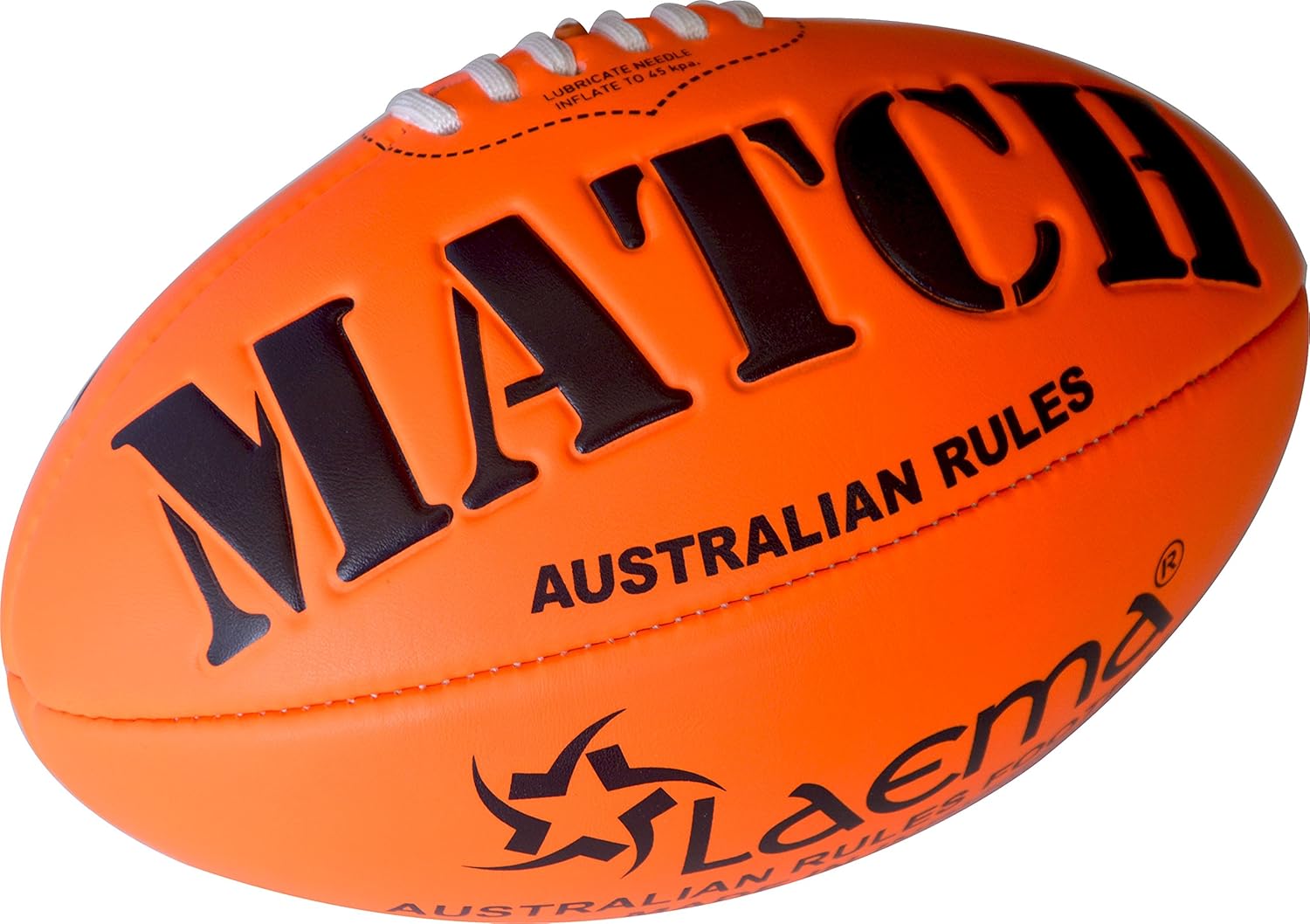 Amazon Com Laema Durable Soft Touch Embossed Grip Neon Colors Afl Australian Rules Footy Ball Size5 Orange Sports Outdoors