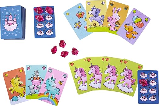 HABA 301794 - Unicornios en Las Nubes - Juego de Cartas: Amazon.es: Juguetes y juegos