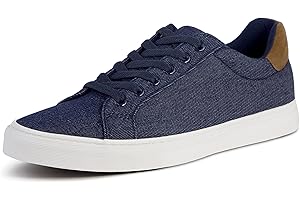TOBER Men's Canvas Low Top Shoes Skate Shoes Fashion Sneakers for Men Comfortable Walking Casual Shoes