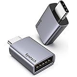 Syntech USB C to USB Adapter 2 Pack Fit Side by Side Type C Male to USB C 3.0 Female Adapter Compatible with iPhone 15 Pro Ma