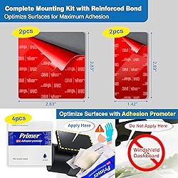 4-Pack Double-Sided Adhesive Pads for Dash Cam