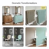 Hemway Chalk Paint Soft Blue Smoke 1L Matt Finish Chalk Furniture Paint view 5