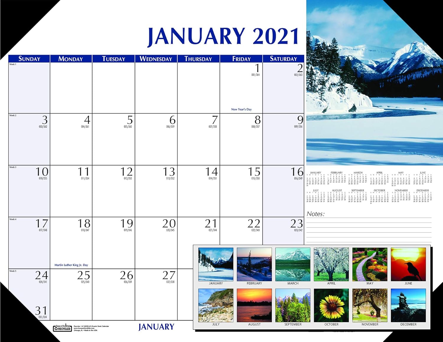 House Of Doolittle 2021 Earthscapes Scenic Office Desk Pad Calendar 22 X 17 Inches January December Hod147 21 Amazon Co Uk Office Products