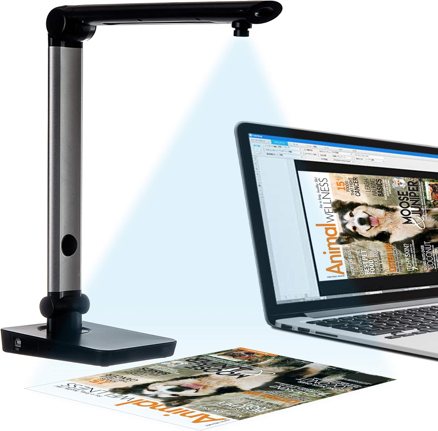Longjoy Digital Portable Rotatable for All Dimension USB Document Camera LV-1 Series LV-1020(Black) : Electronics