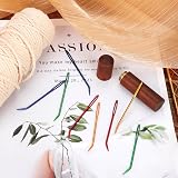 XIHIRCD 8pcs Large Eye Darning Needles Stainless Steel with Wooden Case view 4