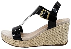 Kenneth Cole REACTION Women's Card Wedge, Black