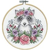 Design Works Crafts Janlynn Counted Cross Stitch Kit, Racoon