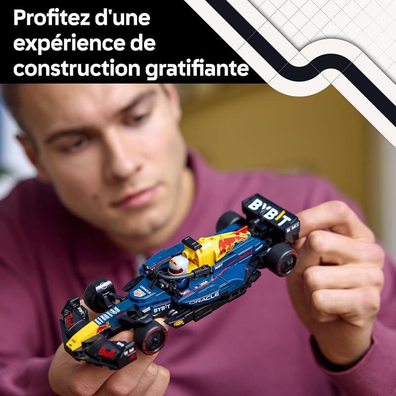 Speed Champions Voiture F1 Oracle Red Bull Racing RB20 - Voiture de Course de Formule 1 pour Adulte - Inclut Une minifigurine Collector de Pilote - Cadeau pour Fans de Sport Automobile 77243