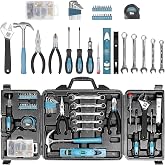 Zeite Tool Kit for Home,144 Piece Hand Tool Set with Storage Box | General Basic Repair Tool Set with Hammer, Pliers, Wrenches, Voltage Tester, Measure Tape, Screwdriver Bits