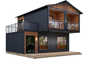 Double-Storey barn Homes 2024 Folding prefab House Expandable Tiny Home for Adults, Portable prefab House with bedrooms, Bath