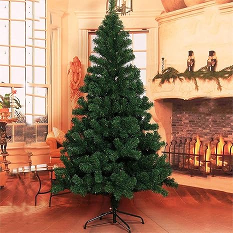 Amazon Co Jp Fmika 暗号化 クリスマスツリー メタルスタンド付き ヒンジ スプルース 人工クリスマスツリー 組立簡単 大型 クリスマスグッズ 家族 屋 ウィンドウ 装飾 210cm inch D ホーム キッチン