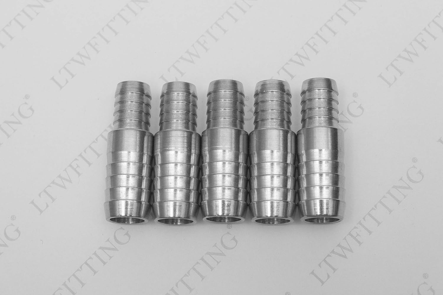 LTWFITTING Bar Production Stainless Steel 316 Barb Splicer Mender 5/8" Hose ID x 1/2" (13mm) Hose ID Fitting Air Water Fuel Boat (Pack of 5) - Image 3