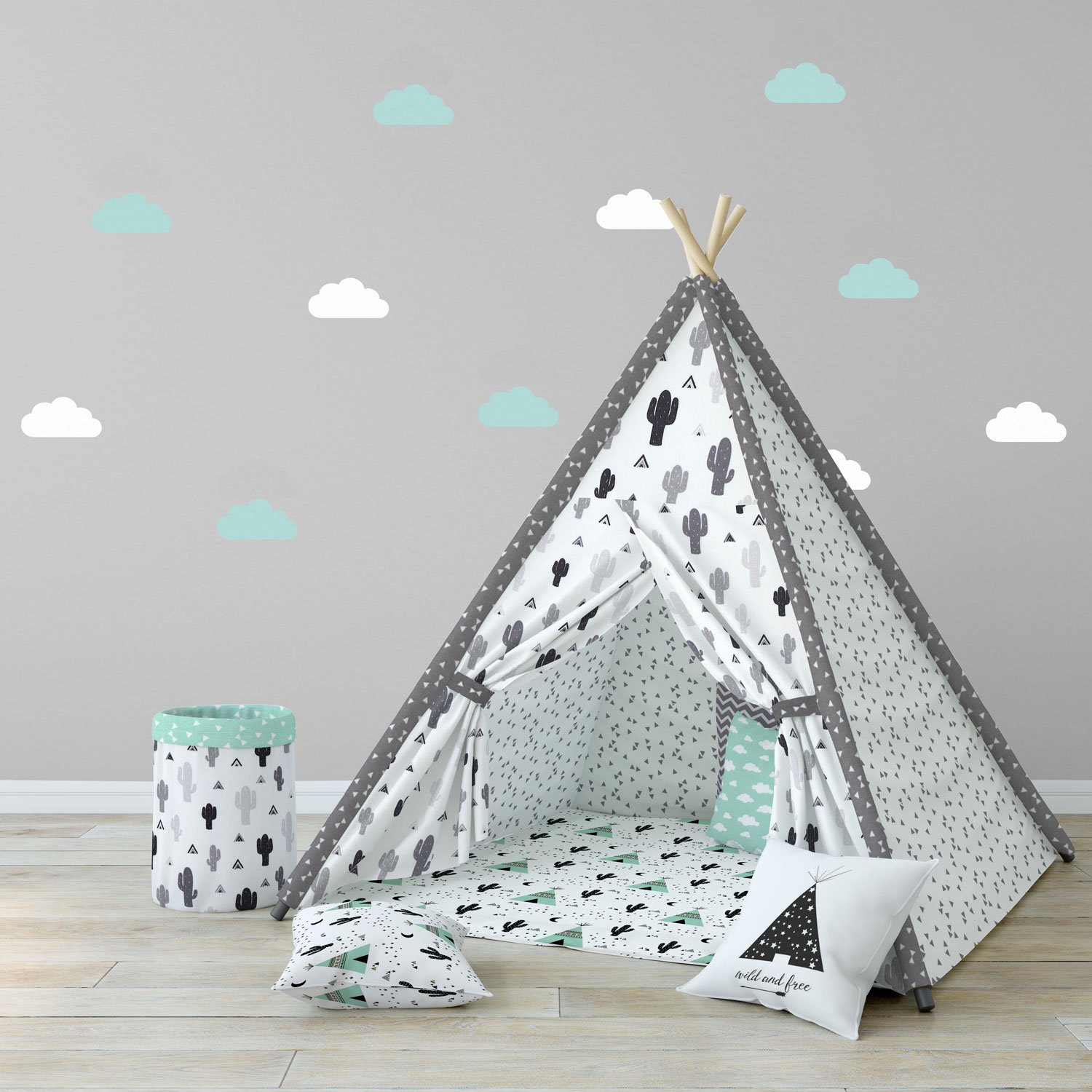 Cloud wall stickers | Mini and regular size | Lots of colours options | Perfect for a baby's nursery or child's bedroom