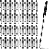 Sayglossy 200 Pcs Ballpoint Pens Bulk 1.0mm Medium Point Bullet Tip Smooth Writing Ink Pens for Office Business Server School Supplies (Black)
