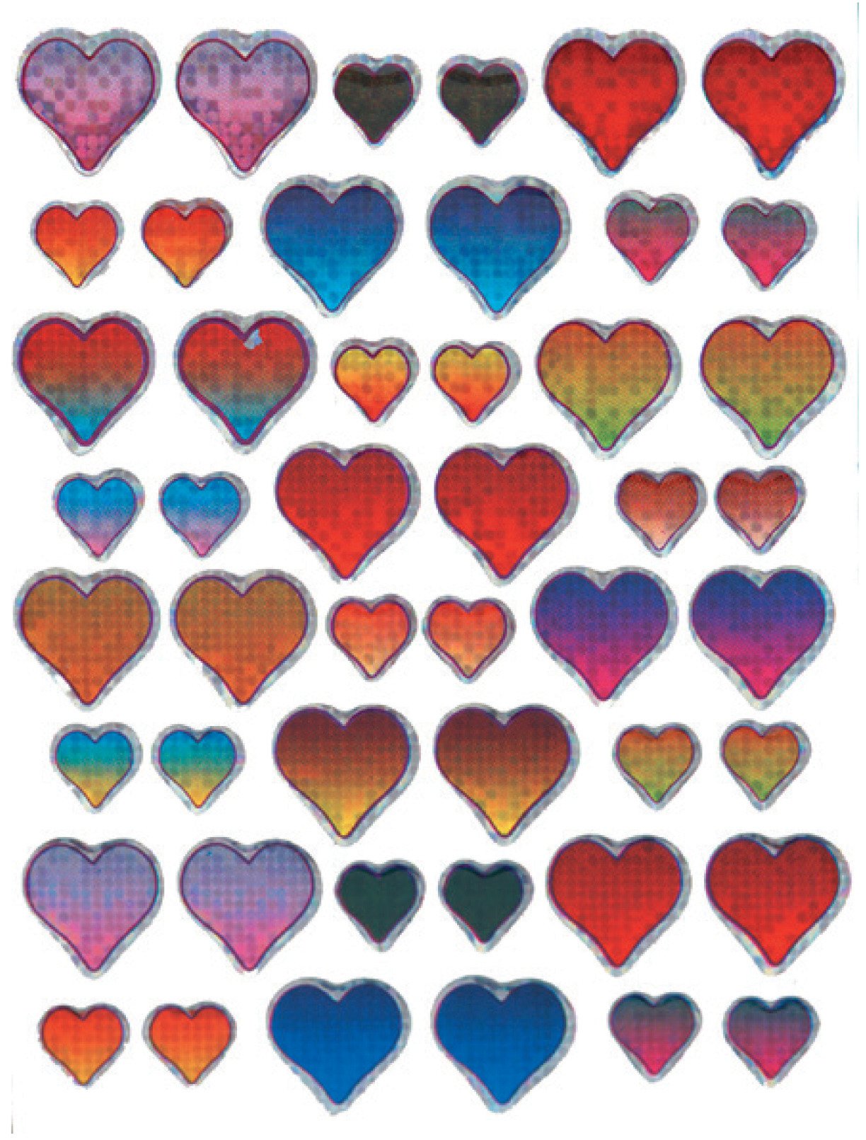 Naklejki Folia 3D Z Design Serca